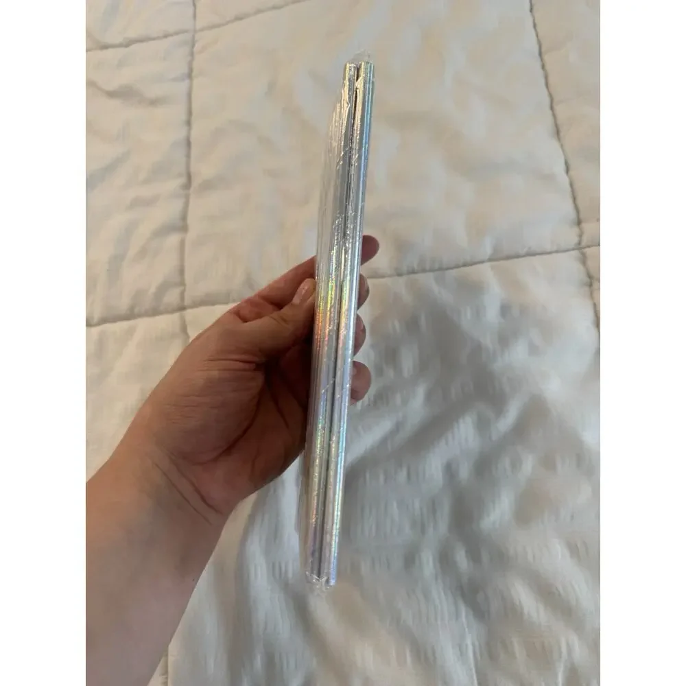 New Iridescent Paper Drinking Straws Lot of 25 Party Bridal Shower Holographic